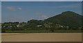 View from the railway across the valley of Pwll Trewern towards Moel y Golfa