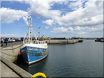 NU2232 : Fishing boat in Seahouses harbour by Robert Graham