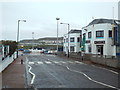 Approach road to Mallaig ferry terminal