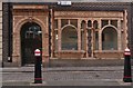TQ3181 : Terra-cotta shop front, Cock Lane, London EC1 by Jim Osley