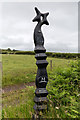 NY0108 : Millennium Milepost on National Cycle Route 72 by David P Howard