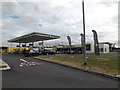 TL9929 : BP Fuel Filling Station at Service Area by Geographer
