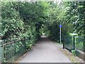 Newcastle-under-Lyme: path along former railway line