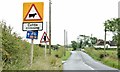 Three roads signs, Ballyhaft, Newtownards/Carrowdore (July 2015)