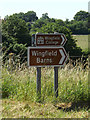 TM2376 : Roadsigns on Top Road by Geographer
