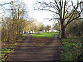 Footpaths to the London Road and the sports centre, Whitley