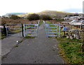 Cycle route barrier south of Railway Terrace, Caerau