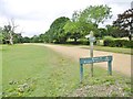 Bartley, bridleway signpost