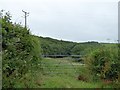 Start of a footpath to Combe Wood