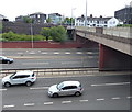 Glebe Street crossing the A500 Queensway