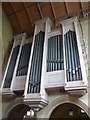 St John, West Byfleet: organ pipes