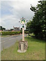 TG1216 : Attlebridge village sign and War Memorial by Adrian S Pye
