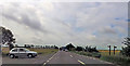 Footpath crossing and track from Redbourne Grange