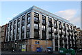 New block of flats at the junction of Montague Street and Great Western Road