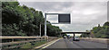 Gantry and overbridge over M1 at Wales