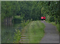 Jogging along the towpath of the Trent & Mersey Canal