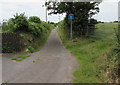 SN3707 : Lane past the edge of a caravan park near Kidwelly by Jaggery