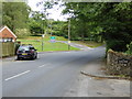 Looking across the county border on Camelsdale Road