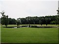 Lawns  and  pond  in  crematorium  grounds