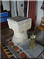 St Calixtus, West Down: font