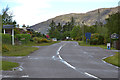 The A832 passing through Camasnagaul