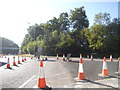 Cones on the roundabout, Bracknell