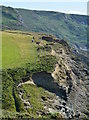 Coastal erosion at Little Strand near Crackington Haven, Cornwall