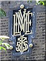 Mylne monogram on The Castle, Green Lanes, N4