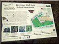 One of the interpretive signs, Lavender Hall Park, Balsall Common