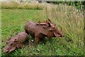 Ingatestone Hall: "Wild Boar" garden sculpture