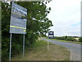 TL0798 : Wansford Marina marketing signage by Richard Humphrey
