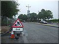 End of roadworks on the A5008