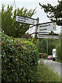 Roadsign on Worlingworth Road