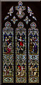 SO8932 : Stained glass window,  north nave, Tewkesbury Abbey by Julian P Guffogg