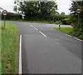 Start of the 30 zone on the southern approach to Lamphey