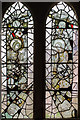 SO7031 : Medieval stained glass window, St Mary's church, Dymock by Julian P Guffogg