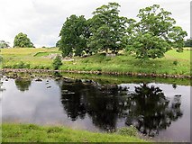 NY9170 : River North Tyne from Chesters Roman Bridge by Andrew Curtis