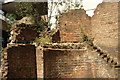 View of a section of the Roman Fort from the area near the underground car park near the Museum of London