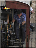NY3224 : Threlkeld Quarry & Mining Museum - steam excavator driver by Chris Allen