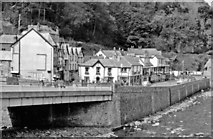 SS7249 : Lynmouth, 1960: NW from by Lynford bridge by Ben Brooksbank