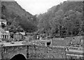 SS7249 : Lynmouth, 1960: SW up the Glen Lyn Gorge by Ben Brooksbank