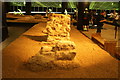 View of sections of the Roman amphitheatre in the basement of the Guildhall Art Gallery #4