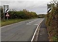 End of the 30 zone at the northern edge of Weston Rhyn, Shropshire