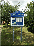 TM1170 : All Saints Church Notice Board by Geographer