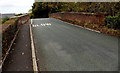 SLOW on Old Chirk Road railway bridge, Chirk Bank