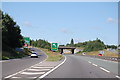 SK5407 : A46 junction for A50 by J.Hannan-Briggs