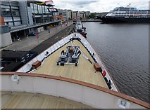 NT2677 : Fore  deck  of  the  Royal  Yacht  Britannia by Martin Dawes