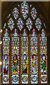 SO8932 : Stained glass window, N.III, Tewkesbury Abbey by Julian P Guffogg