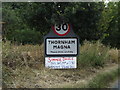 Thornham Magna Village Name sign