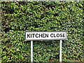 Kitchen Close sign